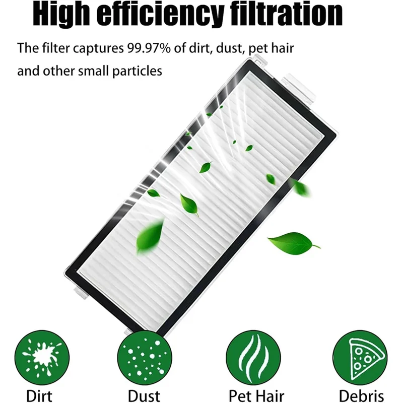 

AT28-23PCS Accessories Kit For Roborock Saros Z70 / G30 Space Vacuum Attachments Roller Side Brush Dust Bag Filters Mop Pads