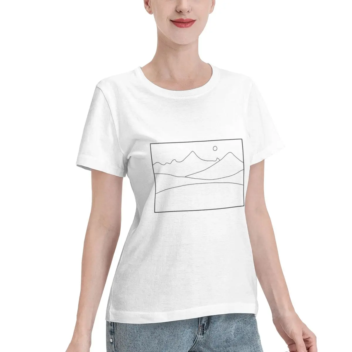 Limited Offer Landscape 91 Women's T-shirt French Style Vintage Women Top