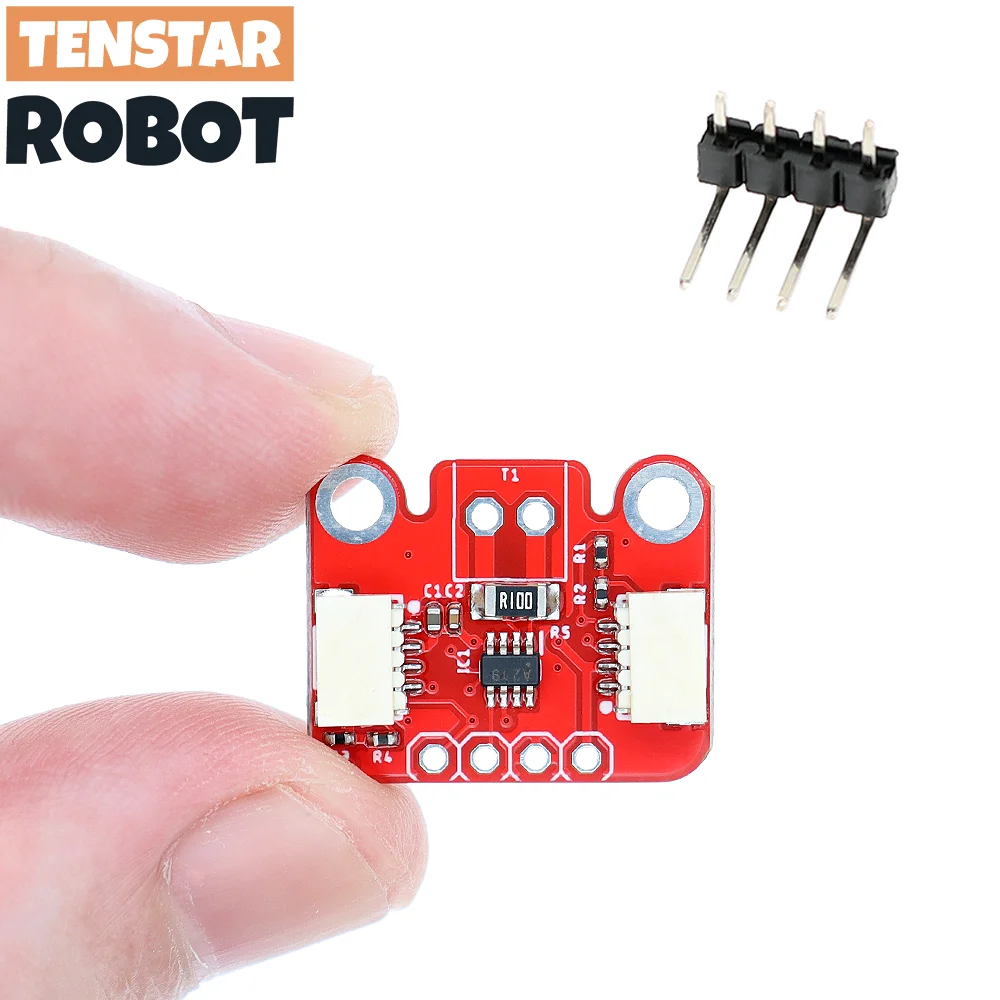 2pcs Red INA219 Bi-directional DC Current Power Supply Sensor Breakout Module DIY 3.3V-5V IIC I2C Power Monitoring Sensor Module