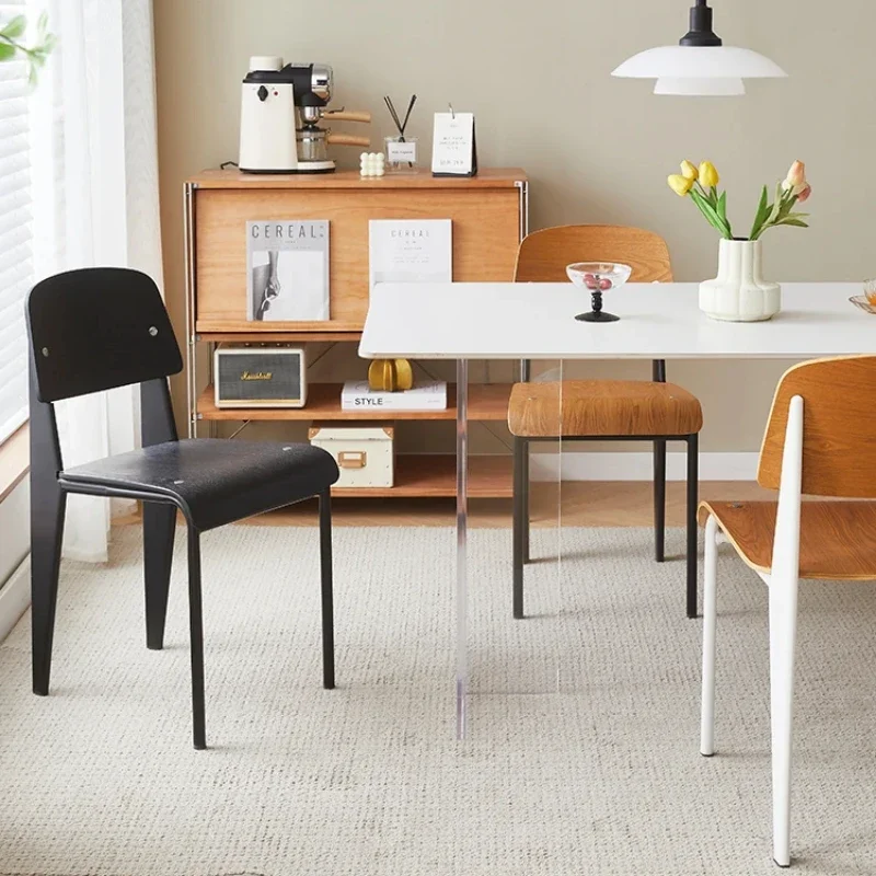 Chaise de salle à manger en bois pour cuisine, dossier confortable, siège de bureau, cadeira intérieur pour salon, meubles de maison modernes