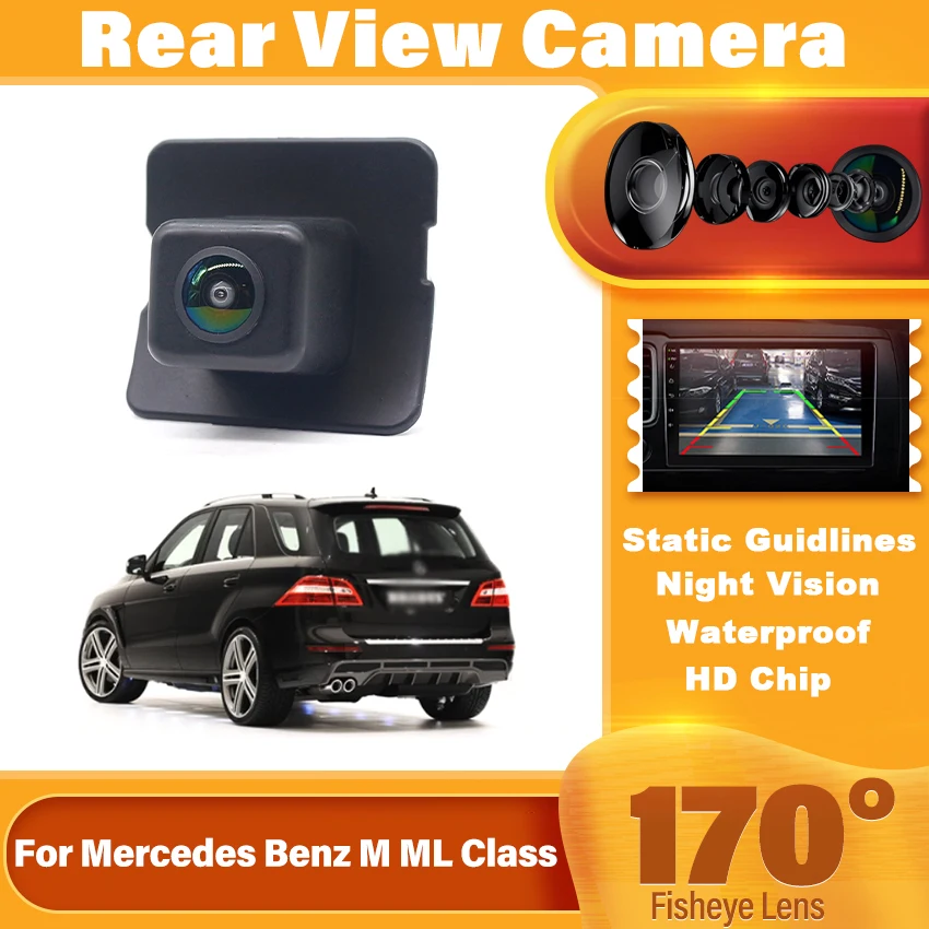 HD For Mercedes Benz M ML Class W164 ML320 ML350 ML420 ML450 ML500 ML550 ML63AMG 2006~2011 Night Vision Rear View Reverse Camera