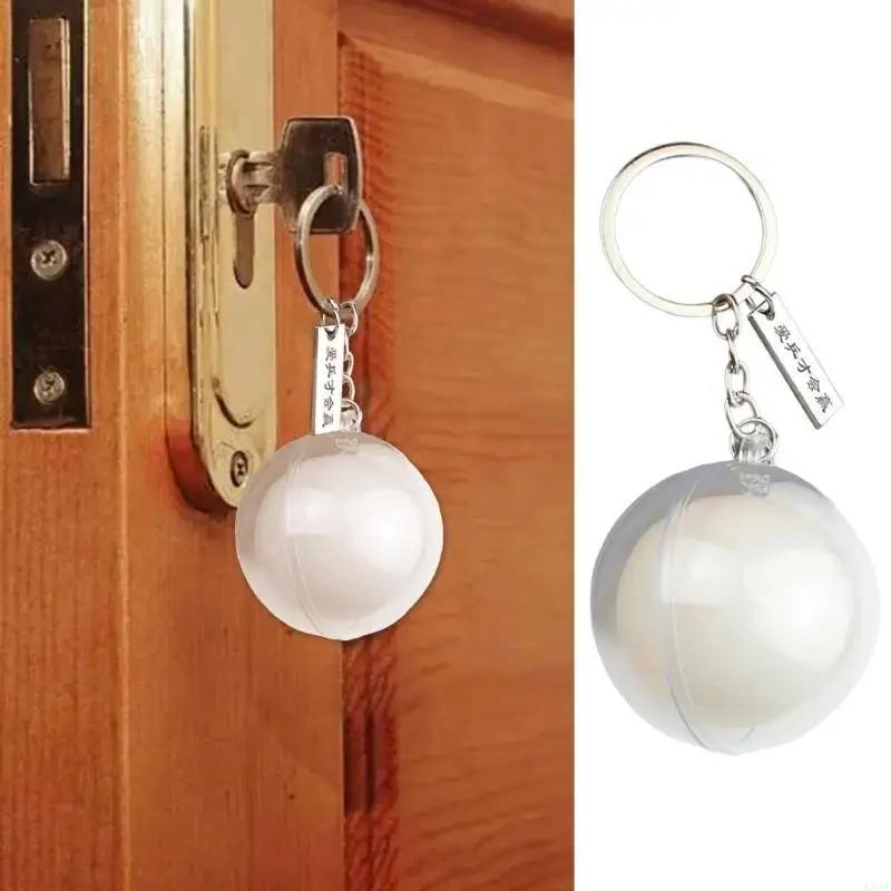 Sports Keyring Realistic Table Tennis Ball Design Acrylic Construction Compact Size Gift Present
