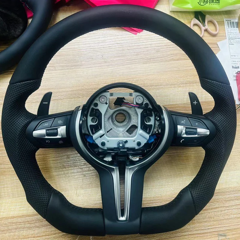 Customized Car Steering Wheel Leather For BMW F30 3 5 Series F10 F13 F01 M5 M Performance Sport F32 F11 E90 E83