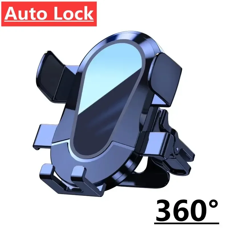Car Gravity Phone Holder Air Vent Cilp Navigation Stand for iPhone 17 16 15 14 13 12 Samsung Xiaomi Air Outlet Cellphone Bracket