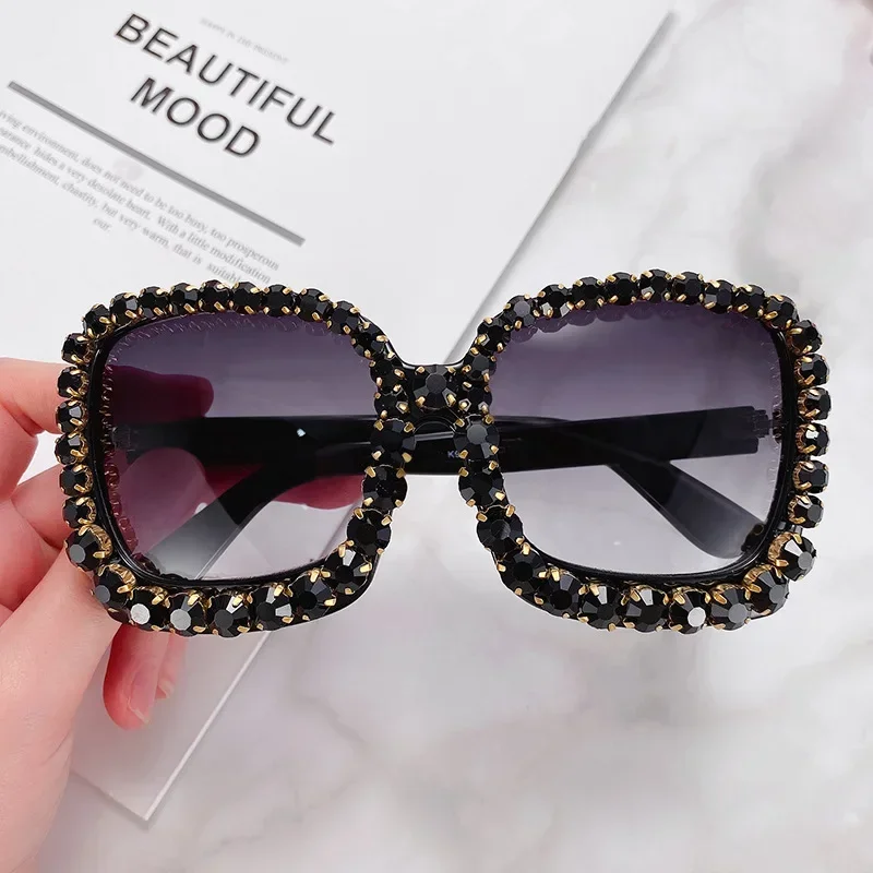 

2024 New Baroque Square Sunglasses Women's Lentes Oculos Gafas De Sol Feminino Lunette Soleil Flowers Sun Glasses Mujer