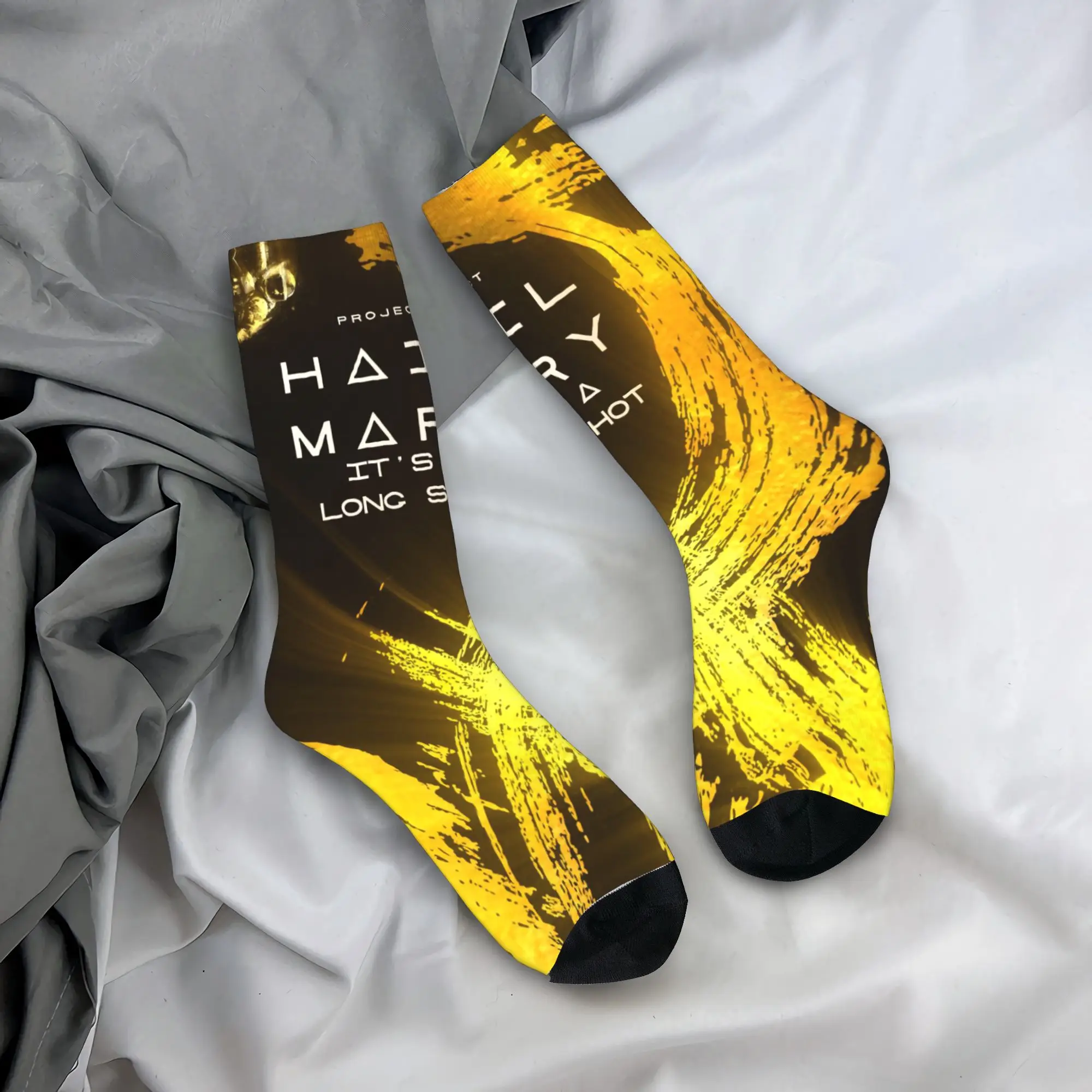 Trendy Women Men Crew Socks Project Hail Mary Movie 2026 Merchandise Cute  Sweat Absorbing Dress Socks