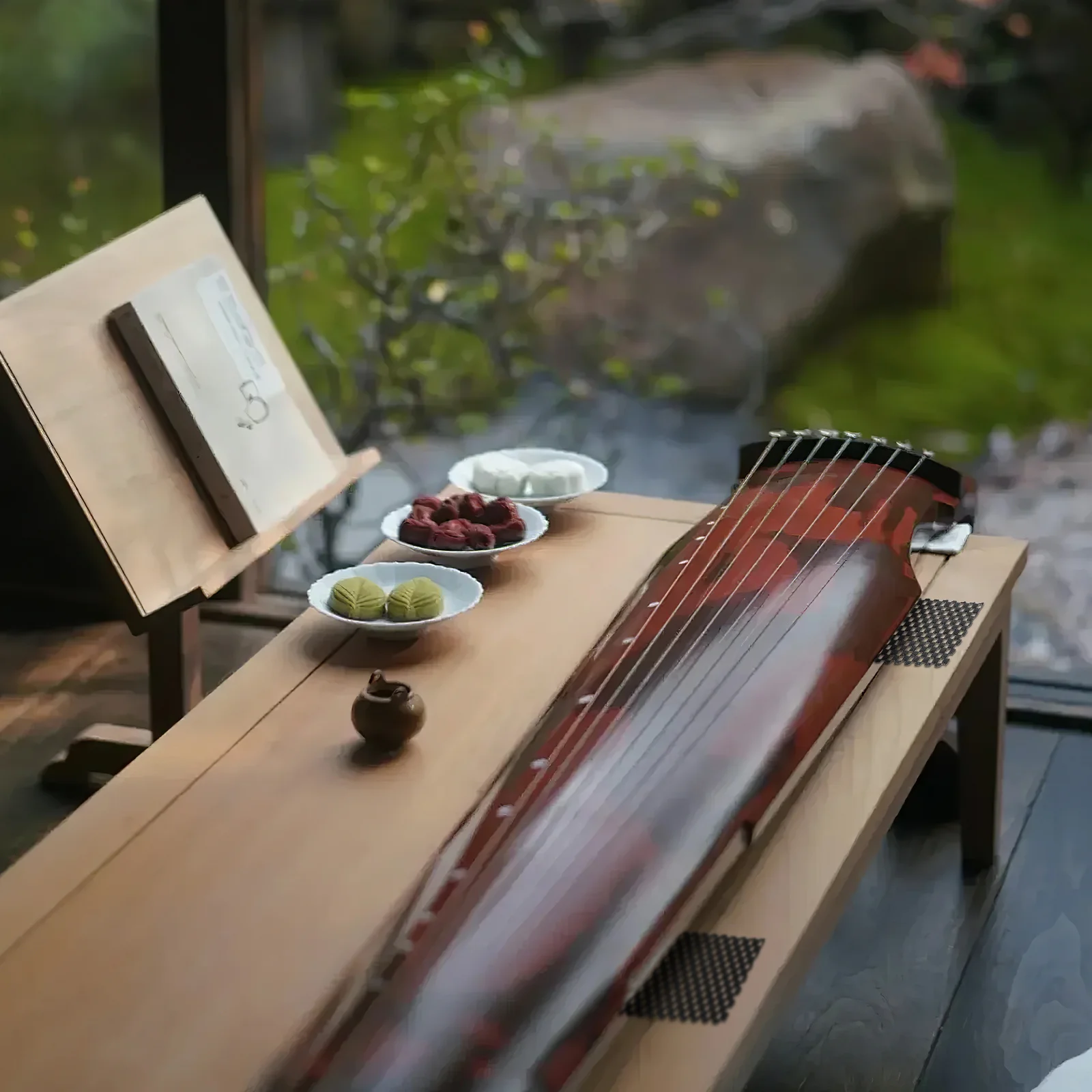 

1Pair Guqin Anti-Slip Mats Thickened PVC Non-Slip Pads for Enhanced Sound Quality and Floor Protection Black Carpet Non Slip Pad