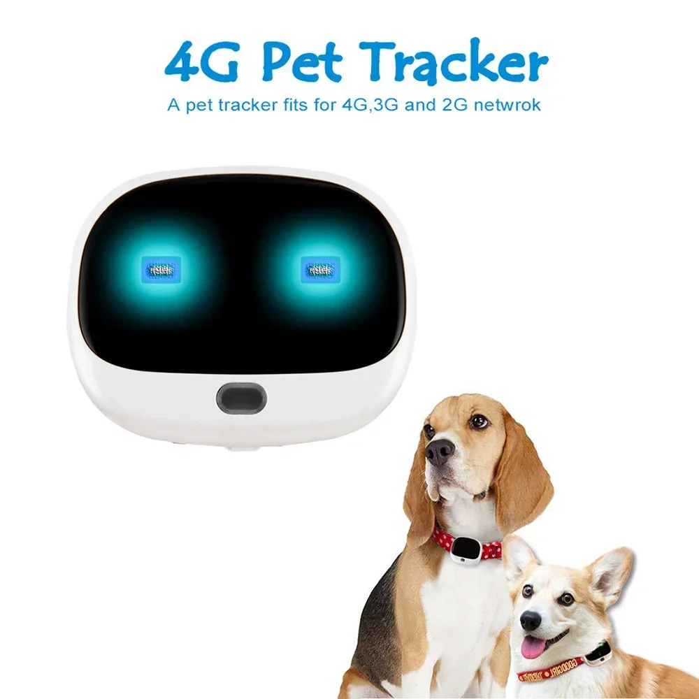 New Global Locator Real Time Pet GPS Tracker for Dog Cat, GPS Collar Tracking Pet GPS Locator support 4G/LTE 3GWCDMA/2G GSM