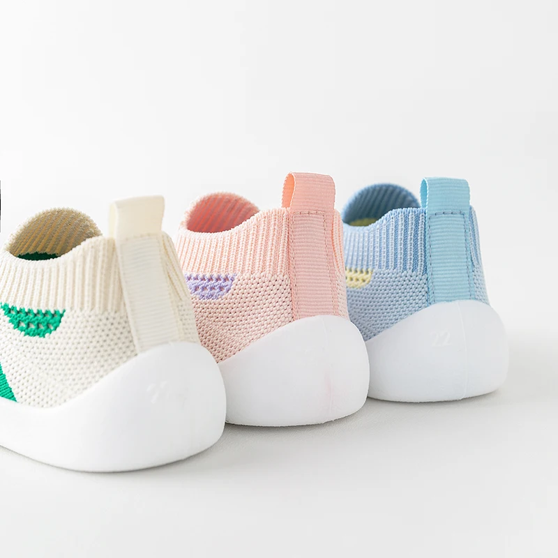 Spring Baby Childern Pre-Walker Breathable Mesh Infant Toddler Summer Shoes Soft Sole Kids Girls Boys Slip-On Casual Sneakers