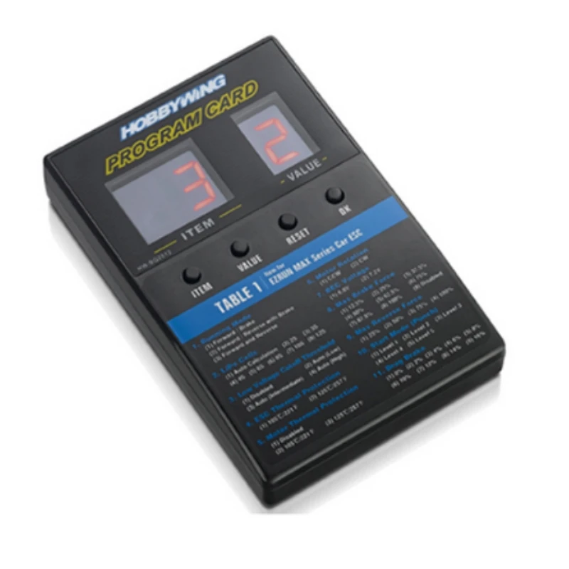 การ์ดโปรแกรม LED ดิจิตอล HOBBYWING สำหรับอีซีเอสซีรีส์ซีคิ้งของฮอบบี้วิงสำหรับเรืออาร์ซี