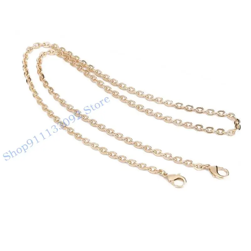 

H9ED 60/120cm Handbag Metal Chains Shoulder Bag Strap Purse Chain Detachable Strap