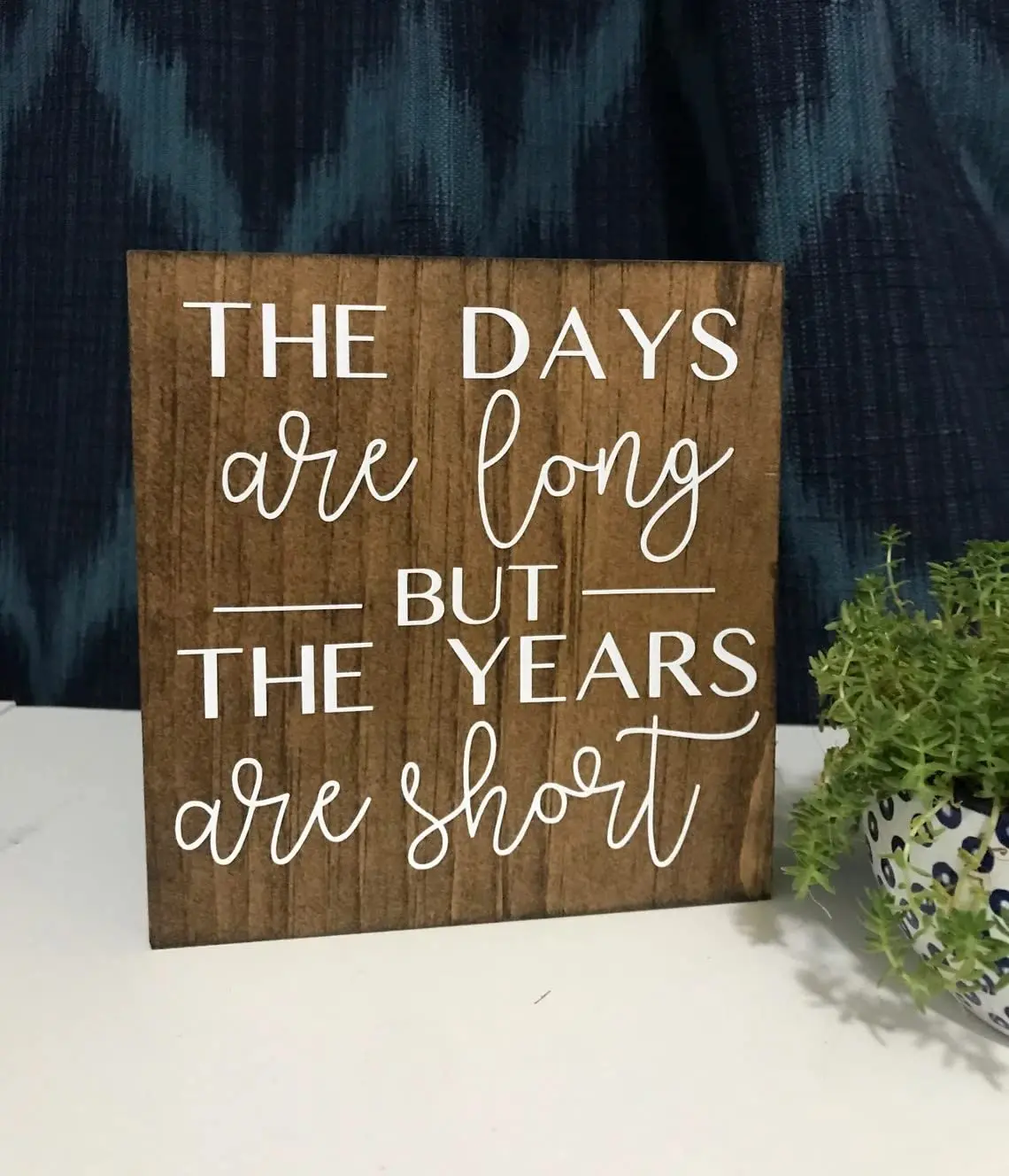 The Days are Long But The Years are Short Vintage Tin Sign Home Wall Decor Art Room for Home Office Bedroom Living Metal Funny D