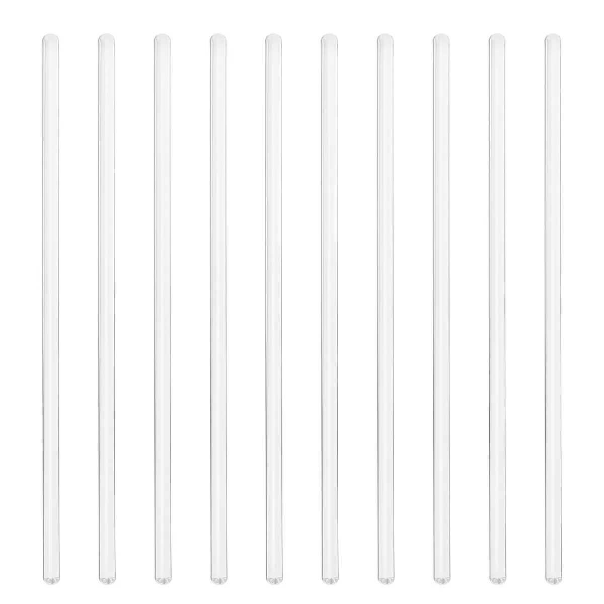 

10Pcs Premium Borosilicate Glass Stirring Sticks Nonstick Easy Clean Heatproof Glass Rods for Drinks Mixtures Decanting