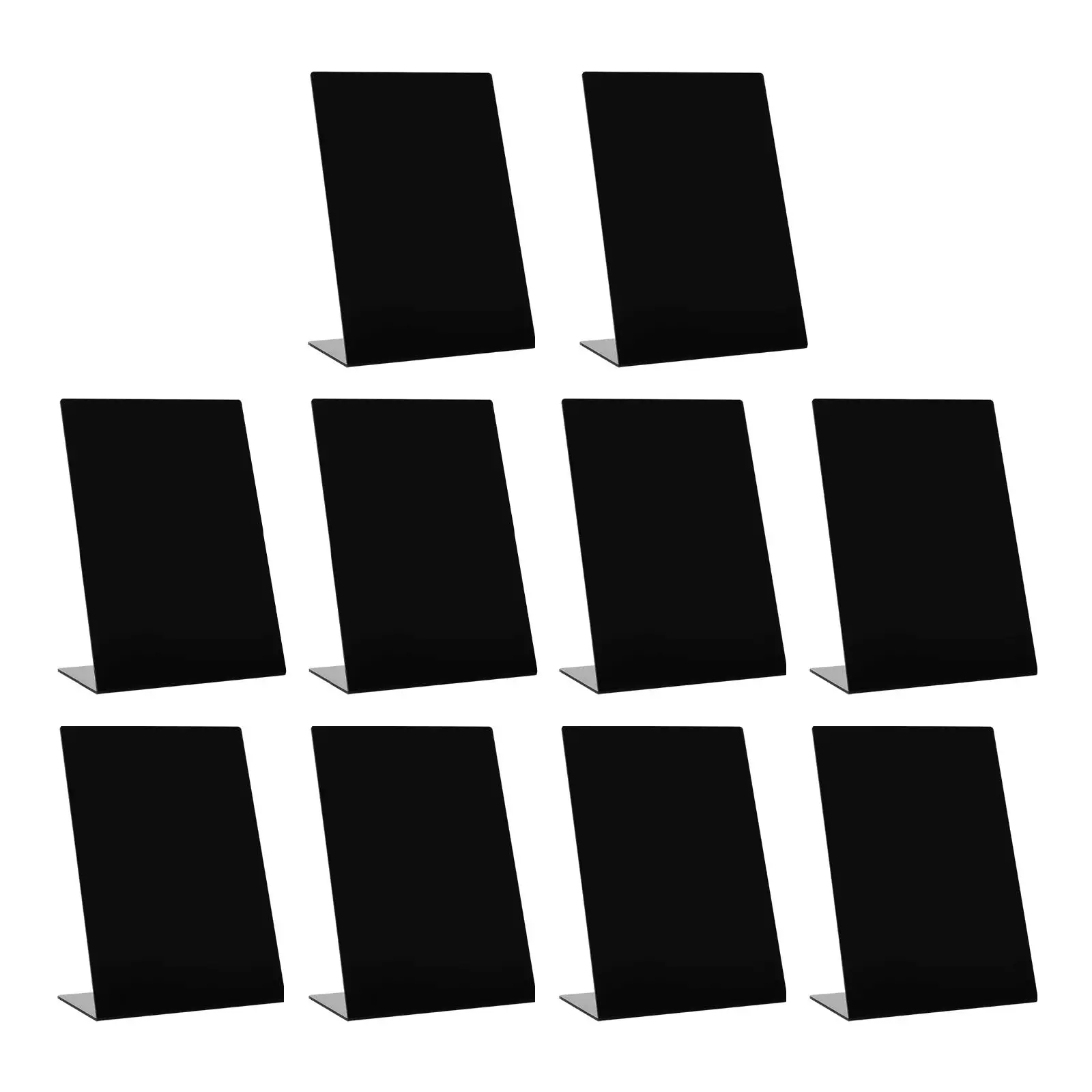 10x Chalkboard Signs L Shaped Wordpad Small Blackboard Message Board Labels