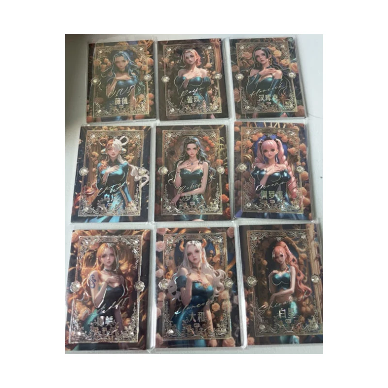 Japanese Anime ONE PIECE Card Set CP FR Metal Diamond Card Perona Yamato Nico Robin Vinsmoke Reiju Boa Hancock Collectible Cards