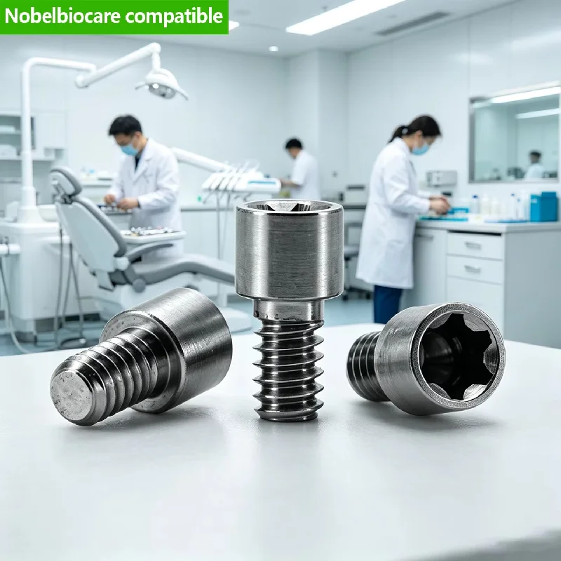 Grade 5 Titanium Fixation Screw Compatible with Nobel Biocare Multi Unit Bridge Retainer Oral Care Prosthetics OEM ODM Parts