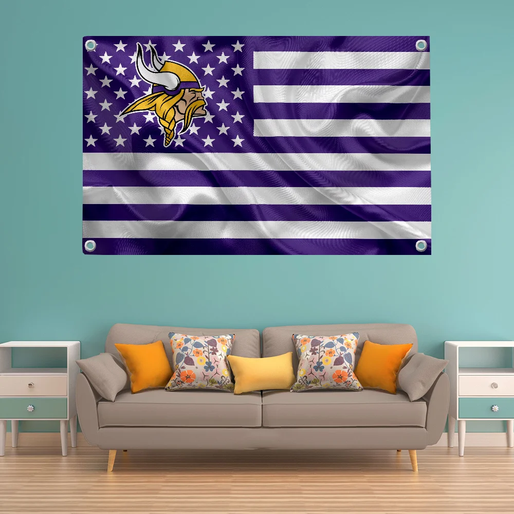 Flag Pride Flag Flag to Hang Flags for Rooms Banner Flags for Bedrooms M-minnesota V-vikings Wall Decoration Room Decor Y2k Lgbt