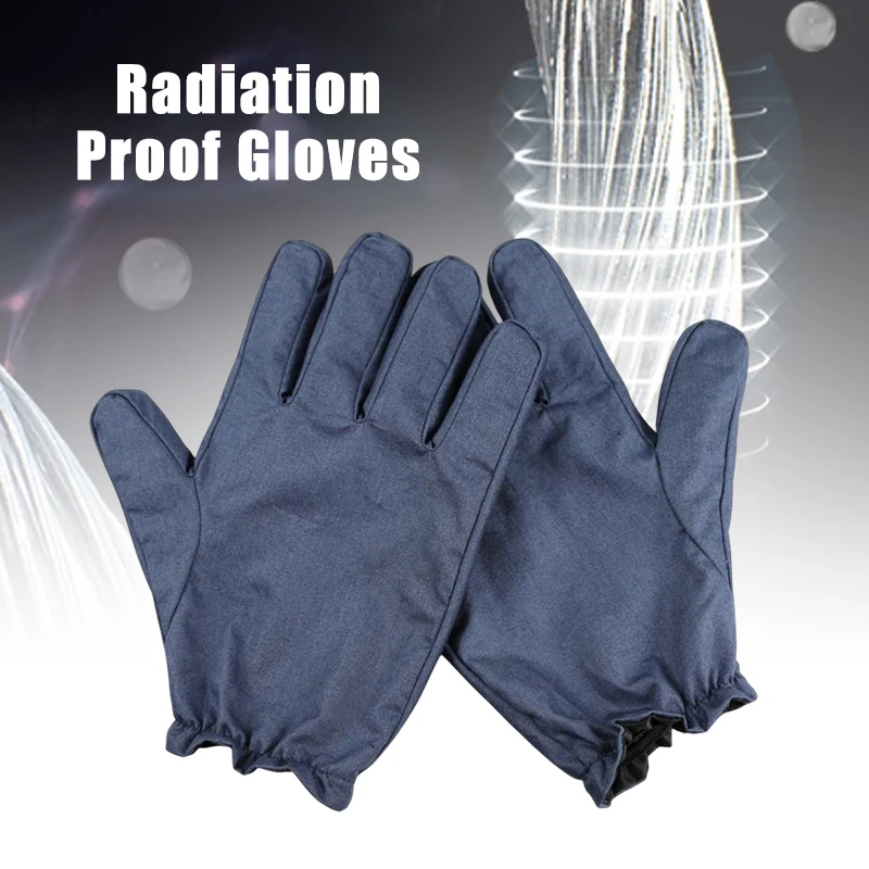 

Anti-radiation Gloves Safety Protective Microwave Electromagnetic Radiation Gloves Unisex Silver Fiber EMF Shielding Gloves