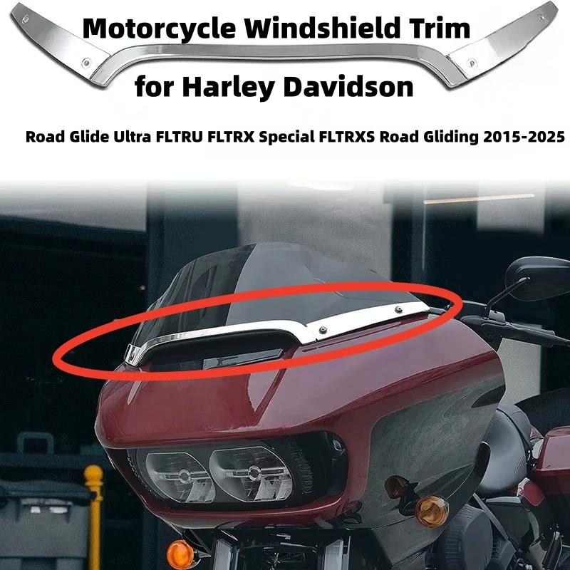 

Накладка на ветровое стекло мотоцикла для Harley Davidson Road Glide Ultra FLTRU FLTRX Special FLTRXS Road Gliding 2015-2025
