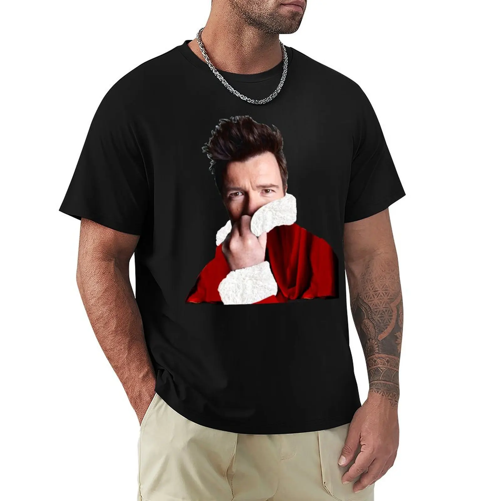 

Rick Astley - Santa Rick Claus T-Shirt T-shirts oversize anime stuff oversized t shirts for men