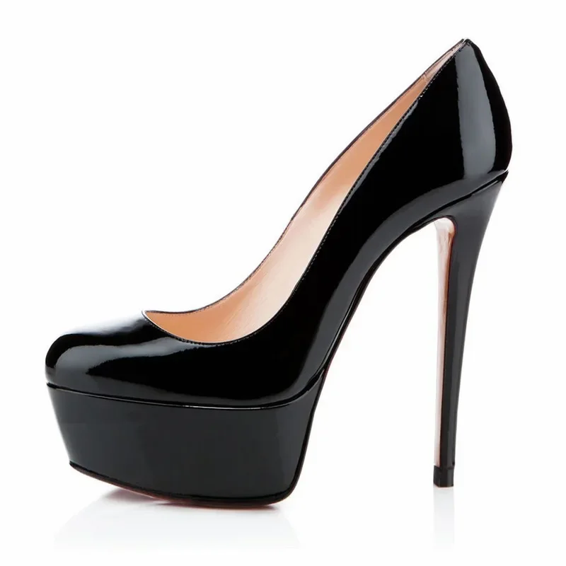 Sexy 14cm Platform Round Toe Men Pumps Extremely High Heels Shoes Stiletto Nighclub Unisex Customize Color Shoes Crossdresser