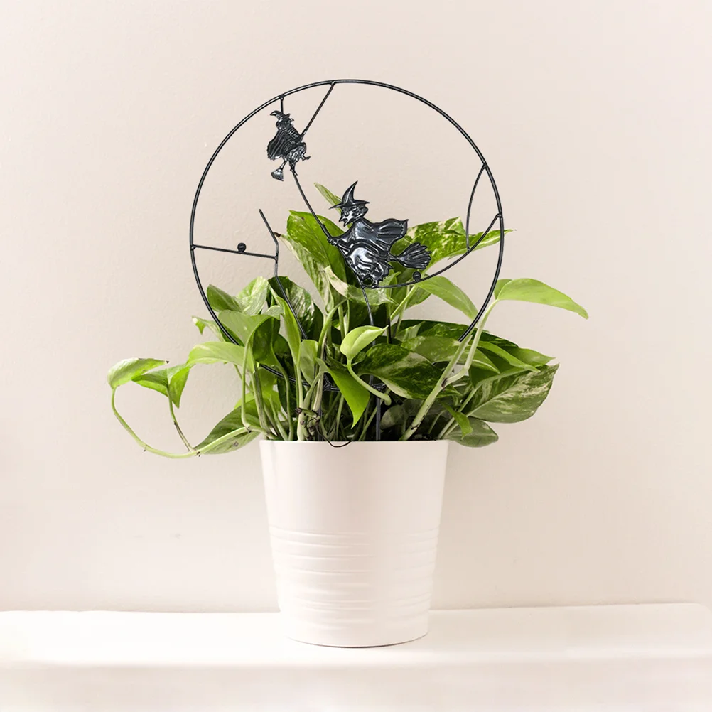 

Adorable Halloween Witch Trellis for Indoor Plants No Tools Required Stunning Living Space Addition Halloween Trellis