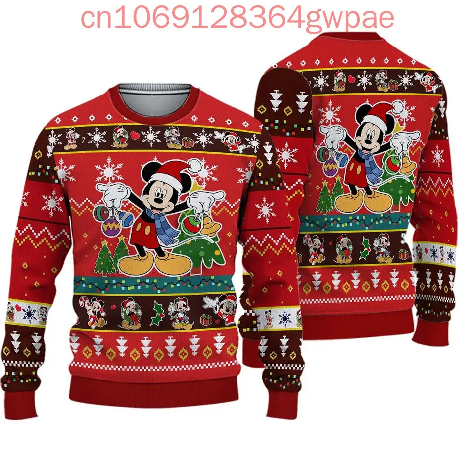 Disney Mickey Minnie Ugly Sweater Men's Womens 3d Sweater Christmas Sweater Anime Xmas Gifts Sweater