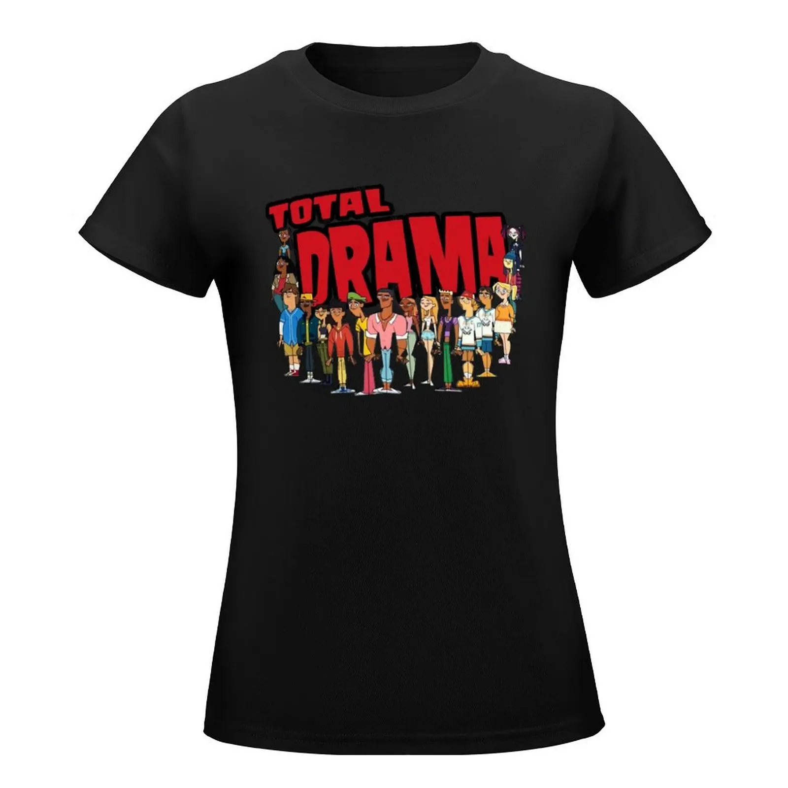 total drama island T-Shirt blacks plain customs Women t-shirts