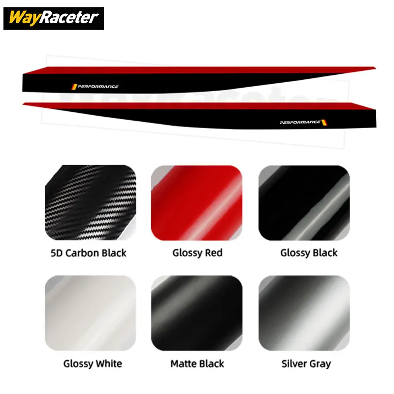 2 قطعة باب السيارة الجانب المشارب تنورة ملصق الرسومات ملصق حائط من الفينيل لسيارات BMW 1 Series 2020 + F40 2022 2023 M الأداء اكسسوارات