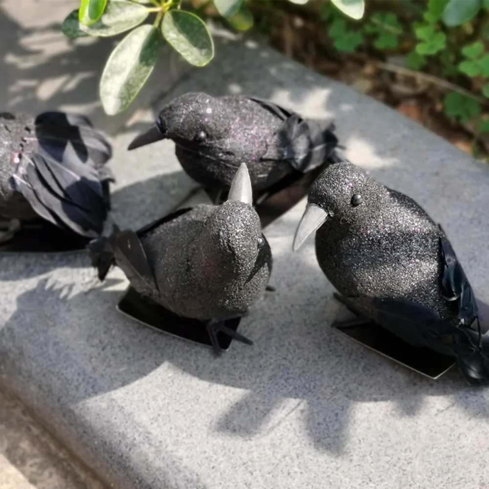 

Креативная реалистичная большая ворона, подвесная 3D статуя вороны, бонсай, украшения, двор, ворона, колья, сад