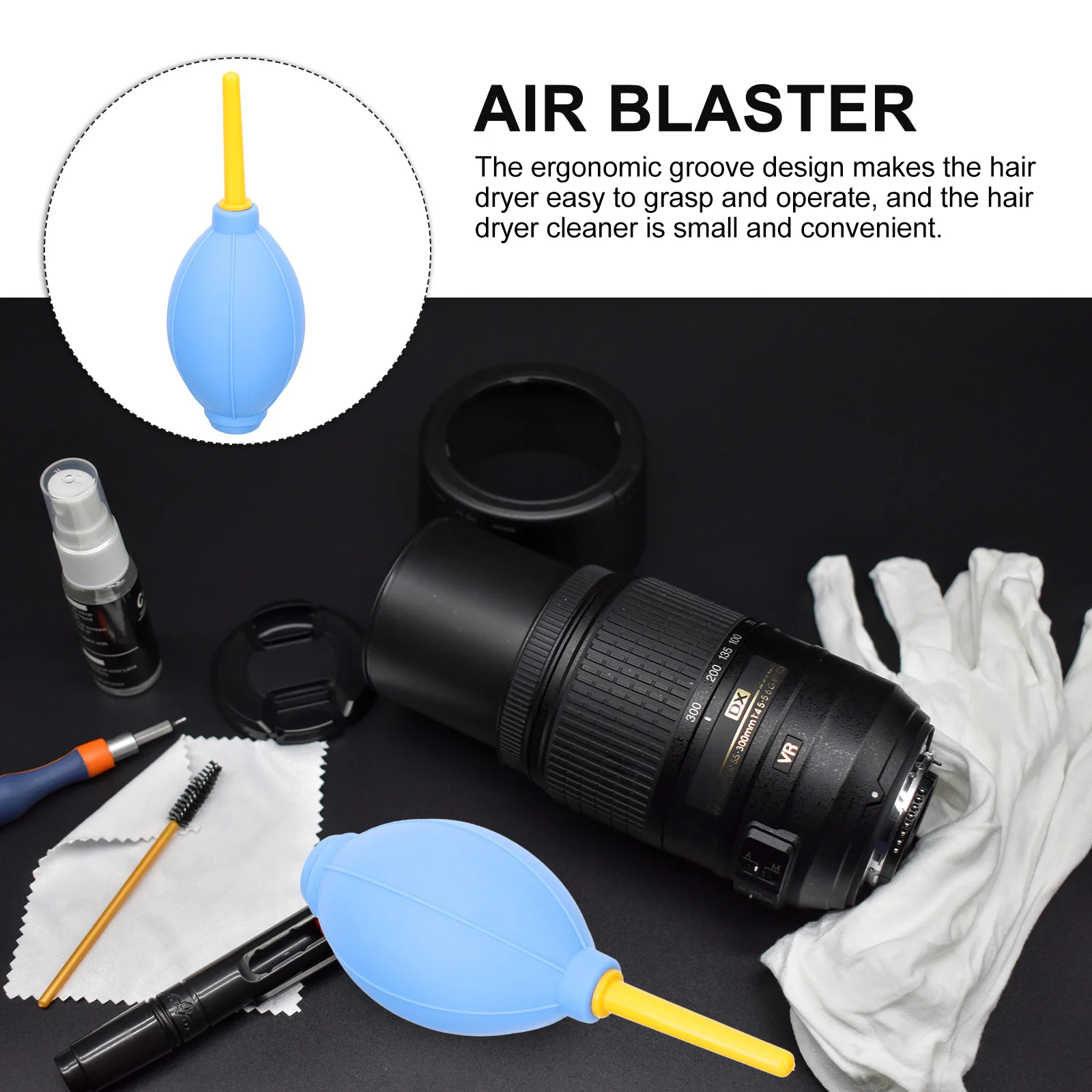 

3Pcs Air Blower Dust Blower Camera Lens Cleaner Pump Ball Pc Dust Cleaner Tool Cleaning Kit