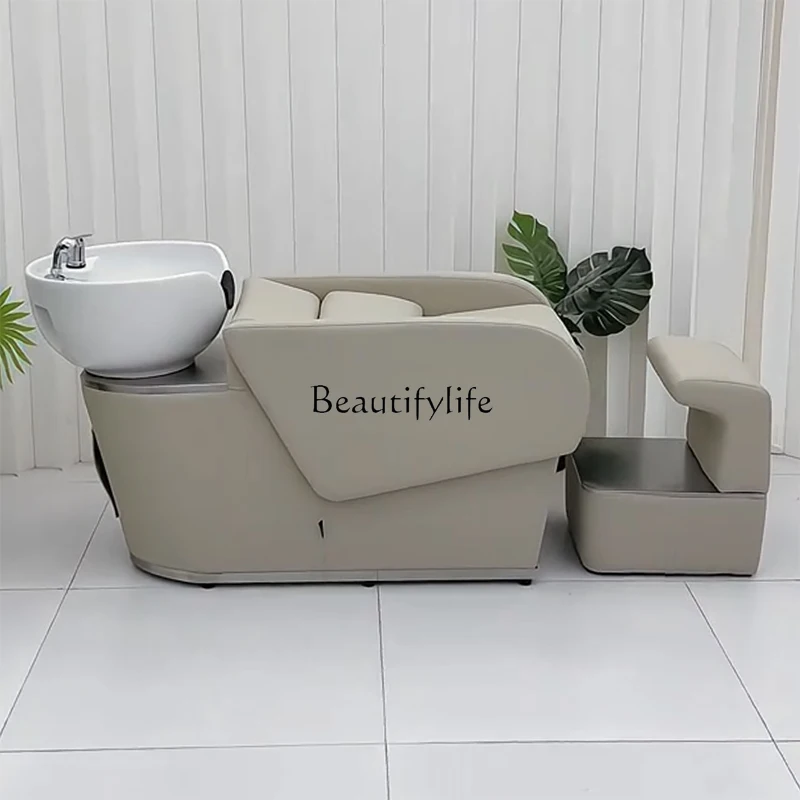 

Shampoo bed semi-reclining simple hair shampoo bed special punch