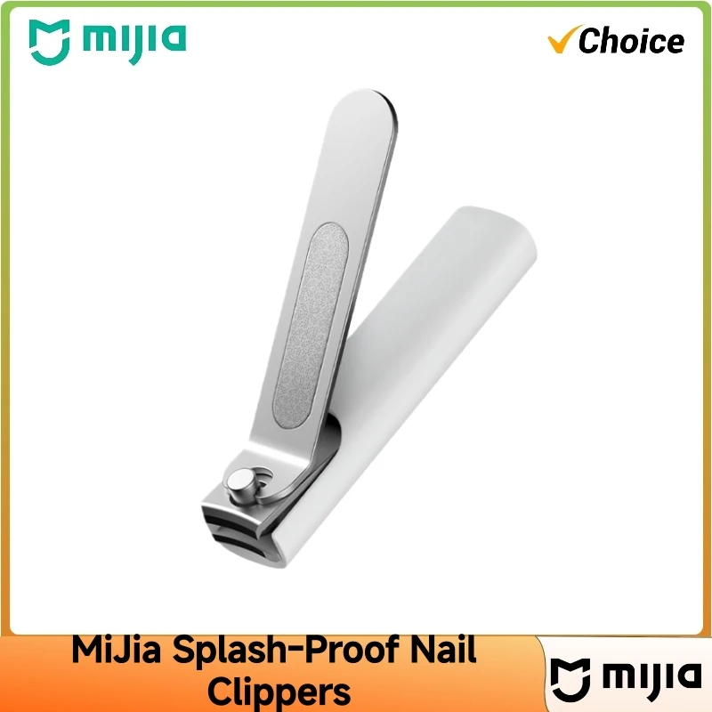 

Mijia Stainless Steel Nail Clippers with Anti-splash Cover Trimmer Pedicure Care Nail Clippers Professional File Nail
