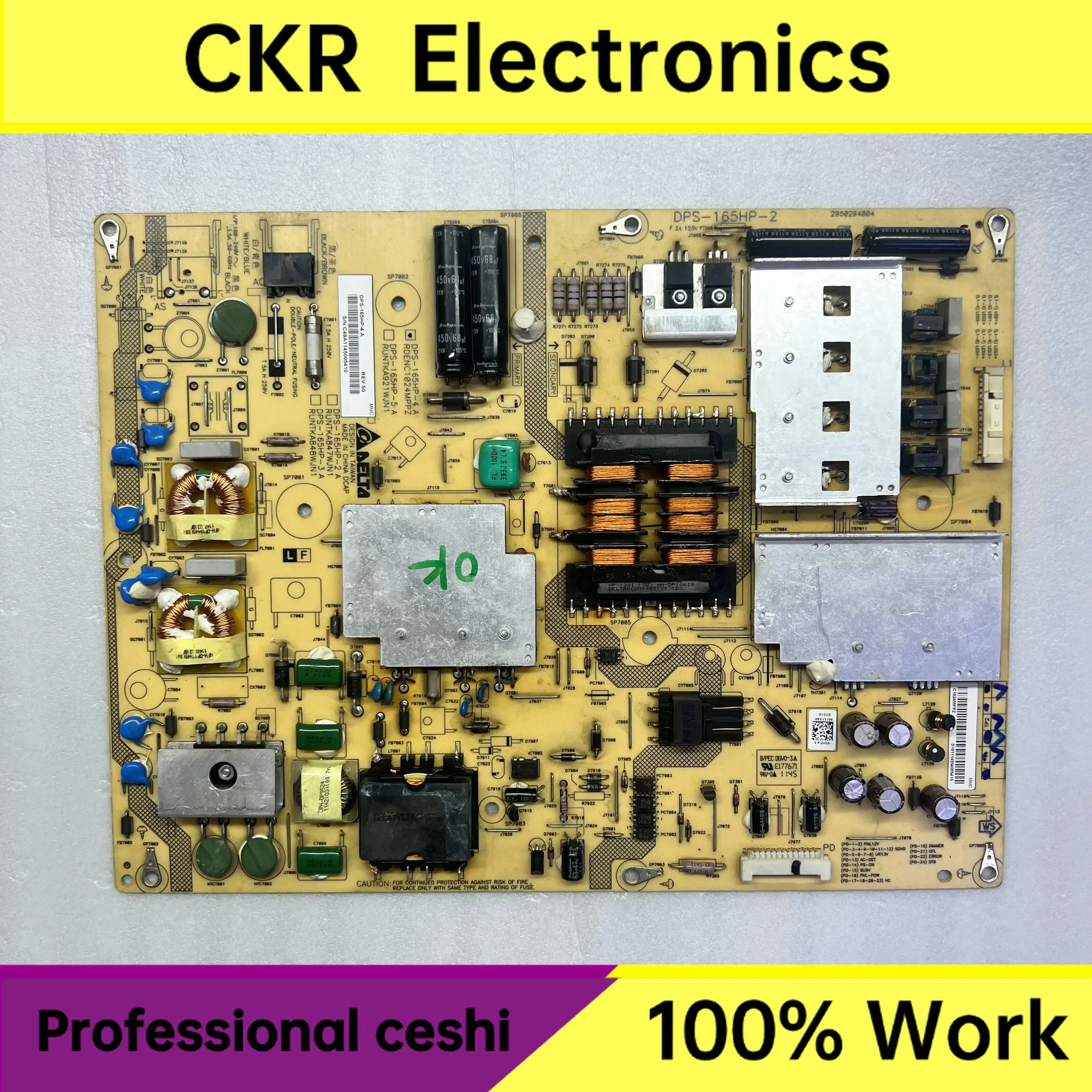 Original For Sharp LCD-60LX531A Power Board RUNTKA847WJQZ DPS-165HP A Tested Well