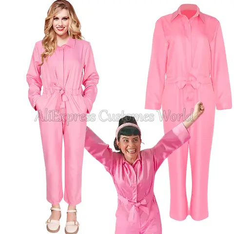 Różowa księżniczka Barbi przebranie na karnawał Disfraz de la película Barbie przebranie kostium filmowy odzież damska Halloween