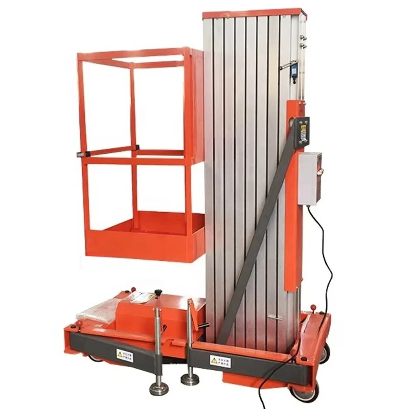 25% Gradeability Portable 6m Electric Aluminum Alloy Lifting Platform with High Stability for Industrial Work