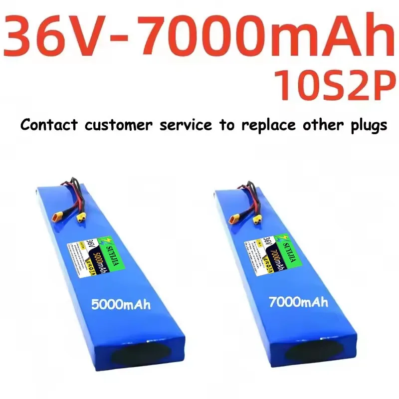 New 36V 5ah 7ah 10s2p 250W 450w 42V 18650 au lithium battery built-in 15A BMS battery extension for m365 pro electric scooter