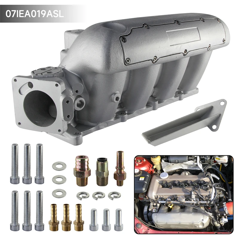 High Flow Aluminum Cast Intake Manifold For Mazda 3 MZR 2.0L/2.3L Turbo Engine 2004-2008/2003-2011 Performance Silver