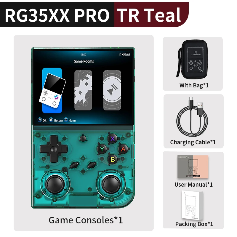 Anbernic RG 35XXPro Retro Handheld Game Console RG35XX Pro Gaming Speler Ondersteuning RixelHK WiFi Streaming Controller HD TV-uitgang