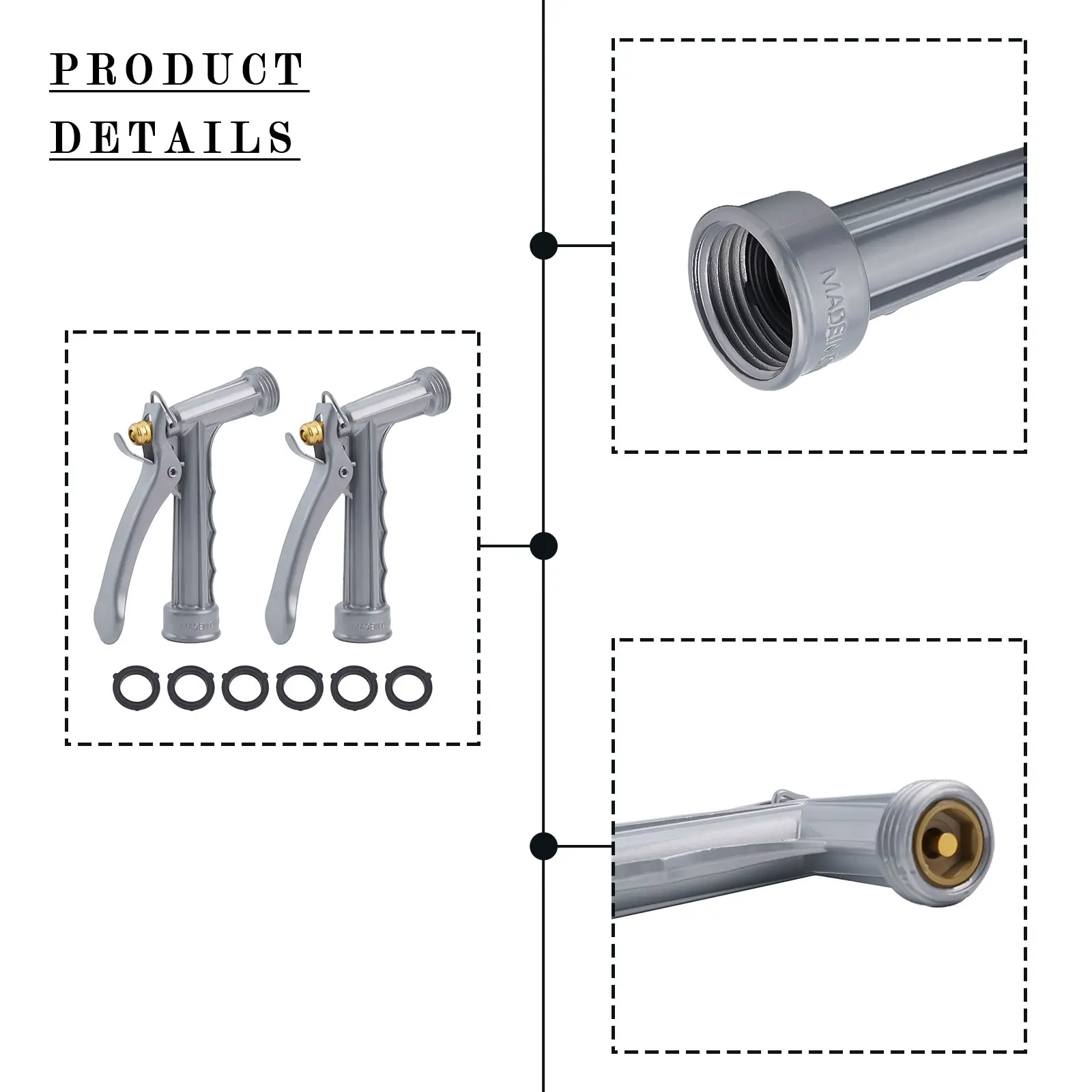

Sturdy Construction Leak Proof Metal Efficient Construction Design Durability Leak Proof Design Water Flow Control Fitment