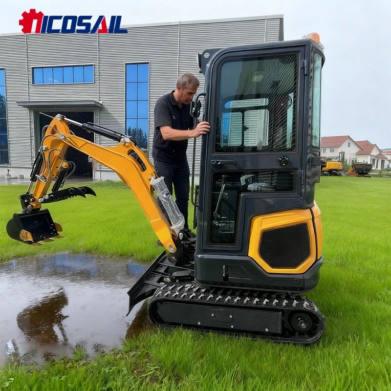 

1.8-ton Mini Excavator EPA CE Euro 5 Mini Excavator Efficient Mini Excavator Crawler with Cab Mini Excavator