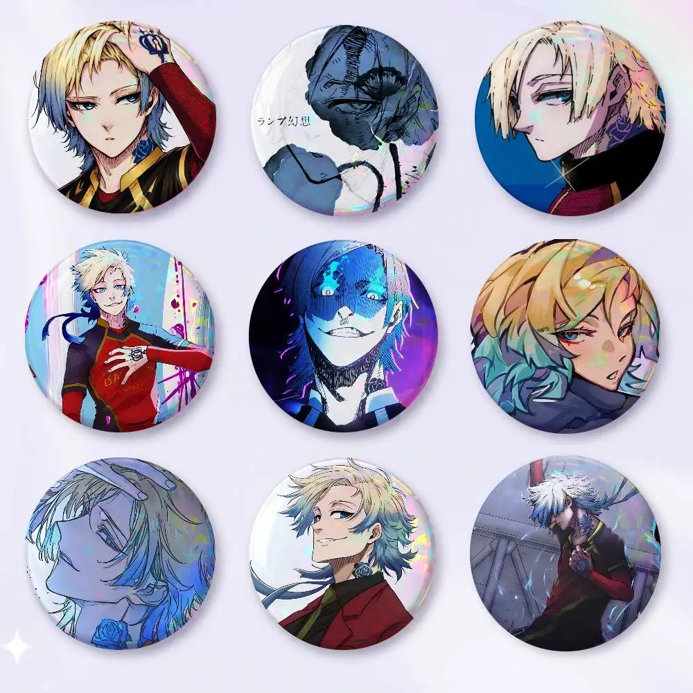 A-M-Michael K-Kaiser Round Snap-in Brooches Rock Band Lapel Pins Badges Fan Collection Accessories Jewelry Handmade Gifts