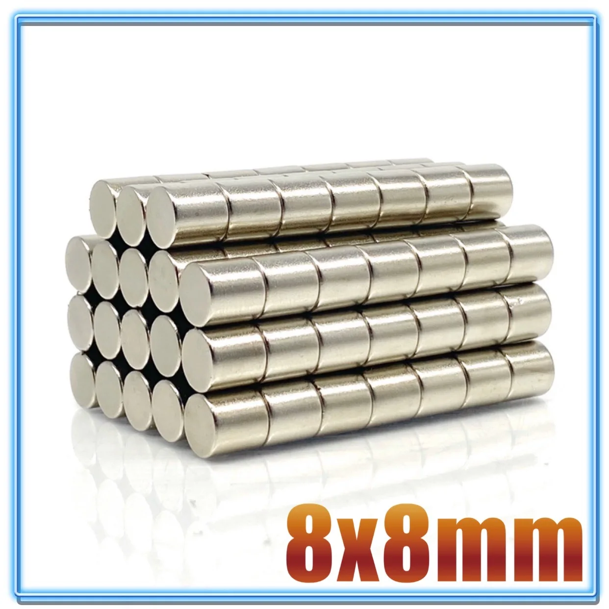 5/10/20/50/100 Pcs 8x8 Neodymium Magnet 8mm x 8mm N35 NdFeB Round Super Powerful Strong Permanent Magnetic imanes Disc