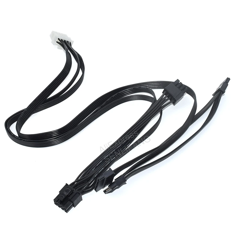 For HP DL380G6 G7 Server Power Cable Cord 10Pin to PCI-E 8Pin ( 6+2 Pin ) & SATA & 4Pin IDE Molex Adapter Power Cable