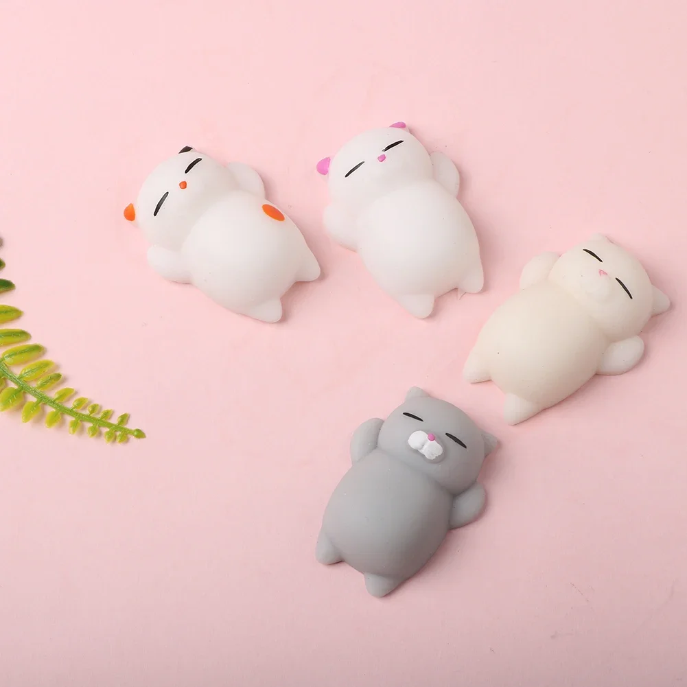 Cute Squishy Mochi Animal Stress Relief Toys Soft TPR Squeeze Pinch Funny Toys Kawaii Cat Paws Abreact Toys dla dzieci i dorosłych