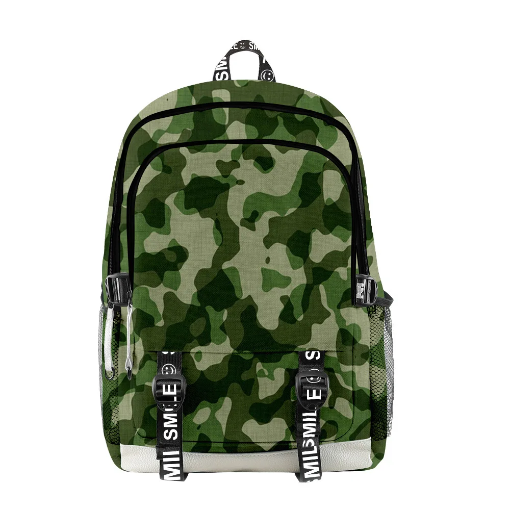 

Hip Hop Popular Camouflage Pattern Student School Bags Unisex 3D Print Oxford Waterproof Notebook multifunction Travel Backpacks