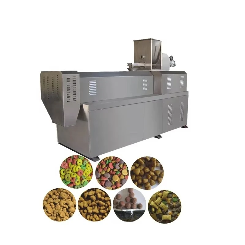 FOODLINE Pet Exhibition Pet Food Extruder Balanced Raw Material Mixing Fast Pellet Forming Unit