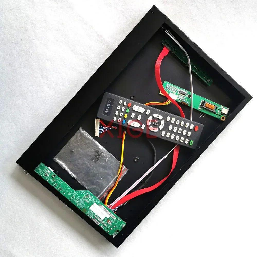 

For TD141TGCD1 TD141TGCD2 TV Analog Driver Board+Metal Case 1024*768 14.1" 1CCFL LVDS 30 Pin VGA HDMI-Compatible AV USB DIY Kit
