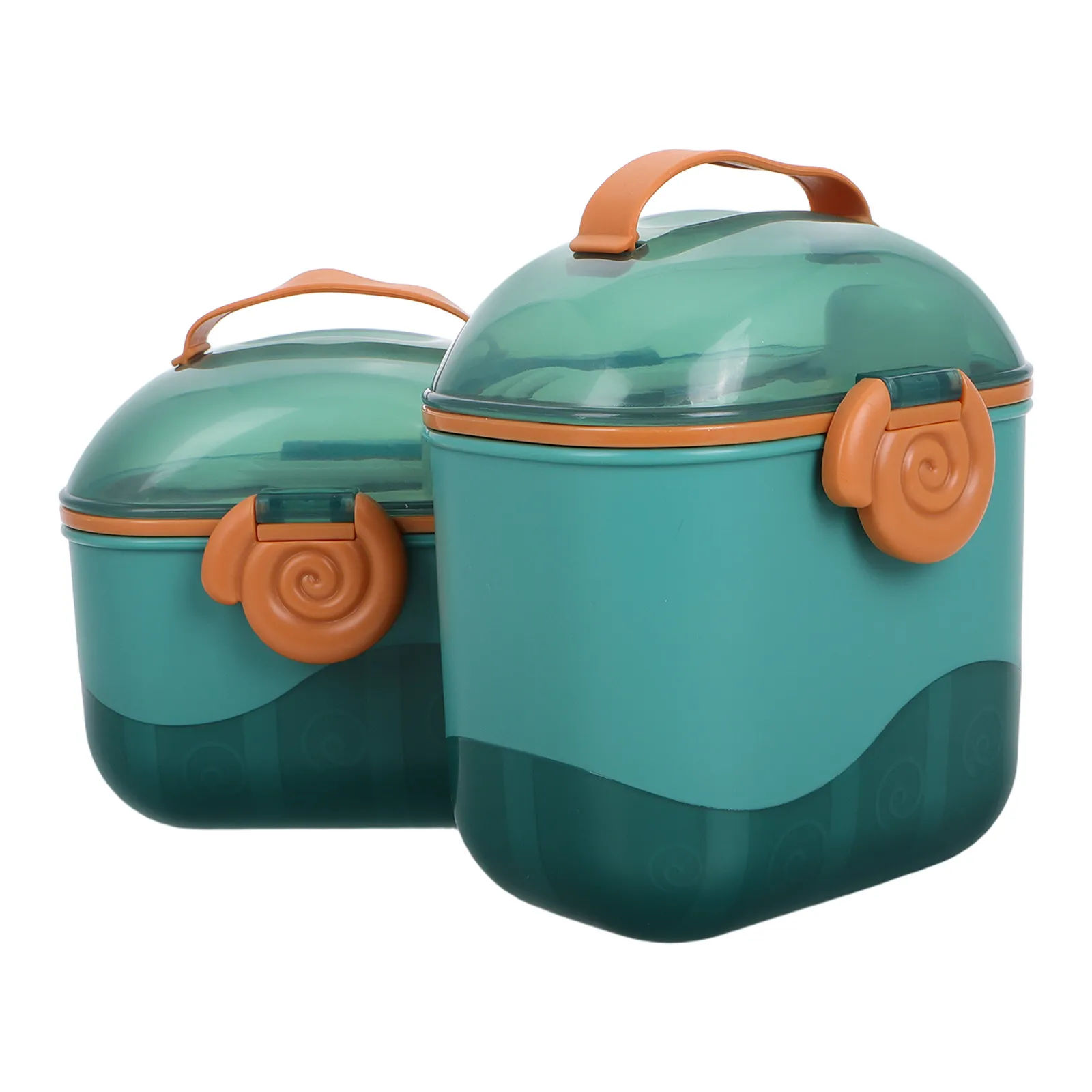 

Набор из 2 контейнеров для смеси с несколькими отделениями, портативный диспенсер для детского питания, дорожный контейнер для хранения смеси, коробка для закусок для малышей, контейнер для сухого молока