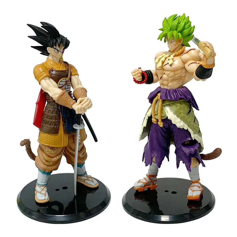 Dragon Ball Goku Broli Anime Action Figure Gk Figurine Super Saiyan Modello fatto a mano Ornamento Decorazione Giocattolo Ventole per bambini Regalo di fascino